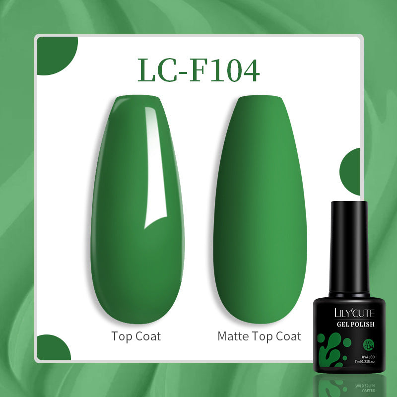 Lilycute 184 Colors Full Set Nail Glue Set Matte Nail Art Non-wash Sealing Layer Nail Polish Gel Base Gel