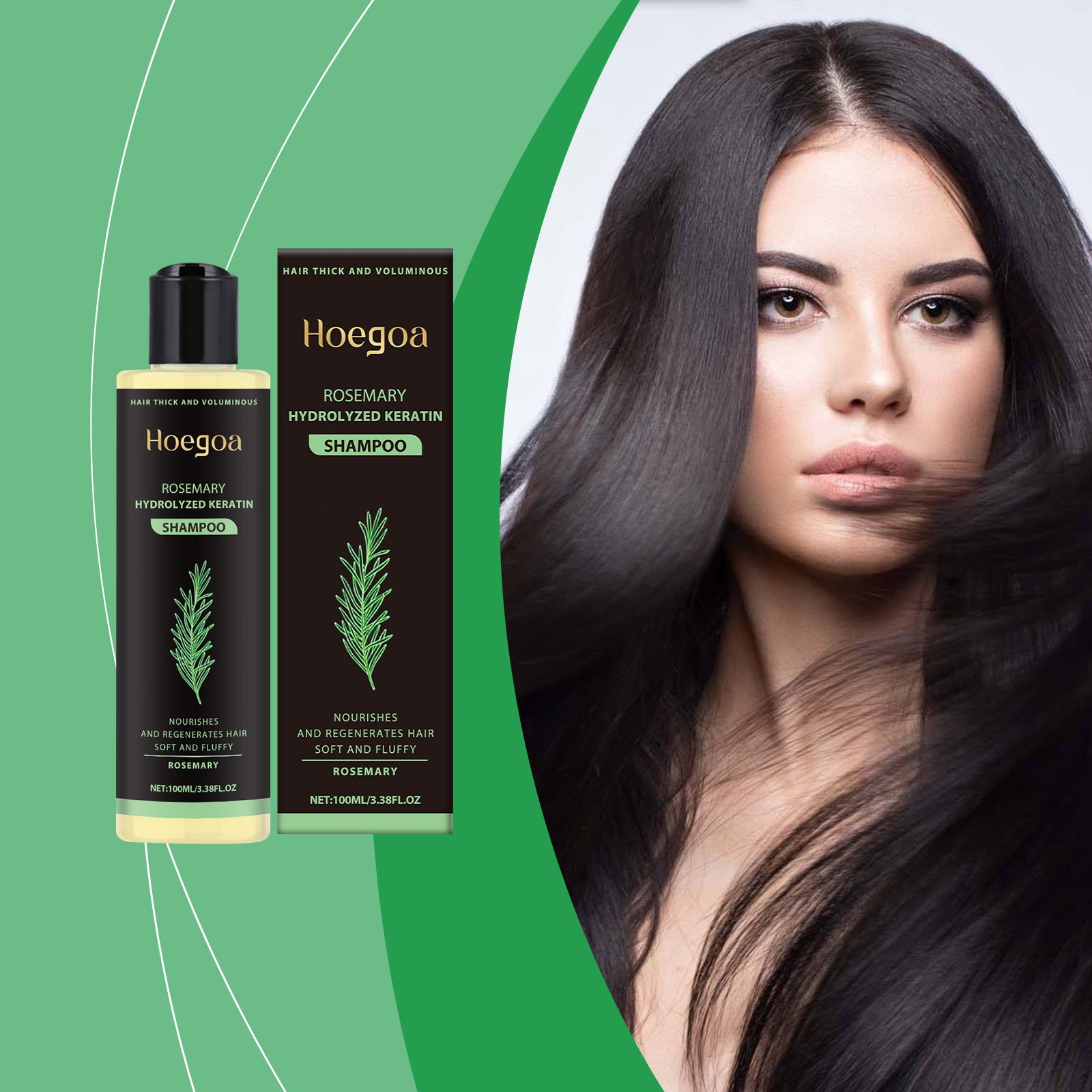 Herbal Essence Nourishing And Curing Hair Oil Control Fluffy Shampoo