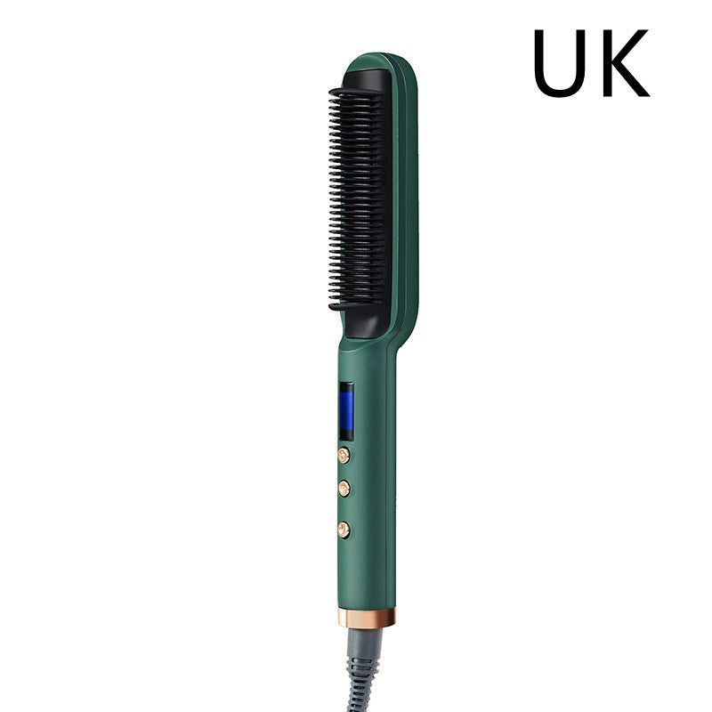 Negative Ion Straight Curling Dual-purpose Electric Heating Hair Straightening Comb