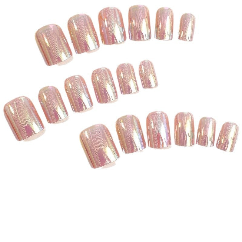 Wear Nail Tip Electroplating Removable Fake Nail Patch Finished Product