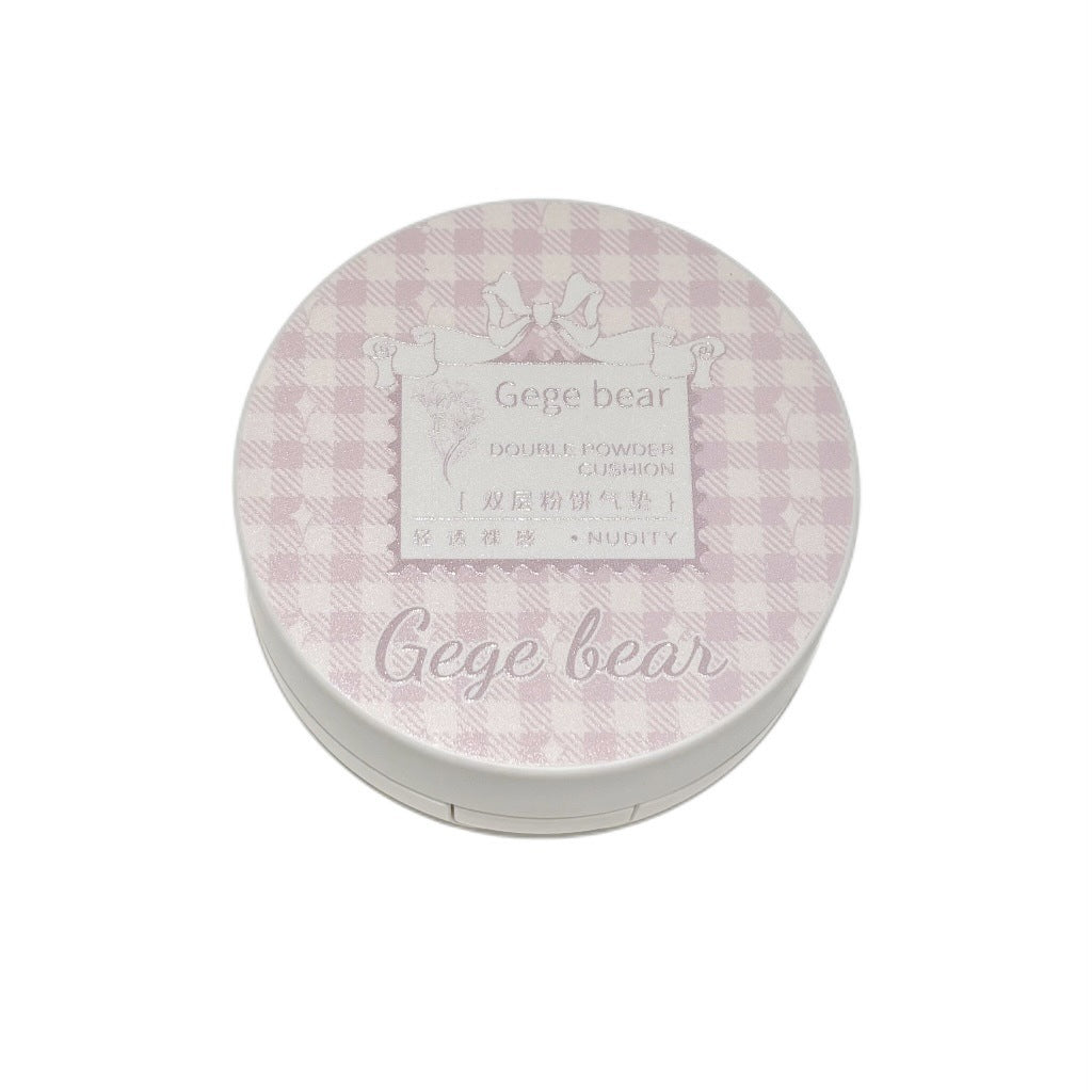 Two-in-one Powder Cushion Foundation Moisturizing And Clear Natural Non-stuck Powder Makeup Brightening Finishing Concealer