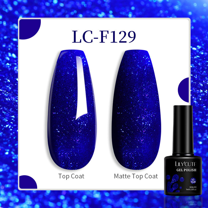 Lilycute 184 Colors Full Set Nail Glue Set Matte Nail Art Non-wash Sealing Layer Nail Polish Gel Base Gel