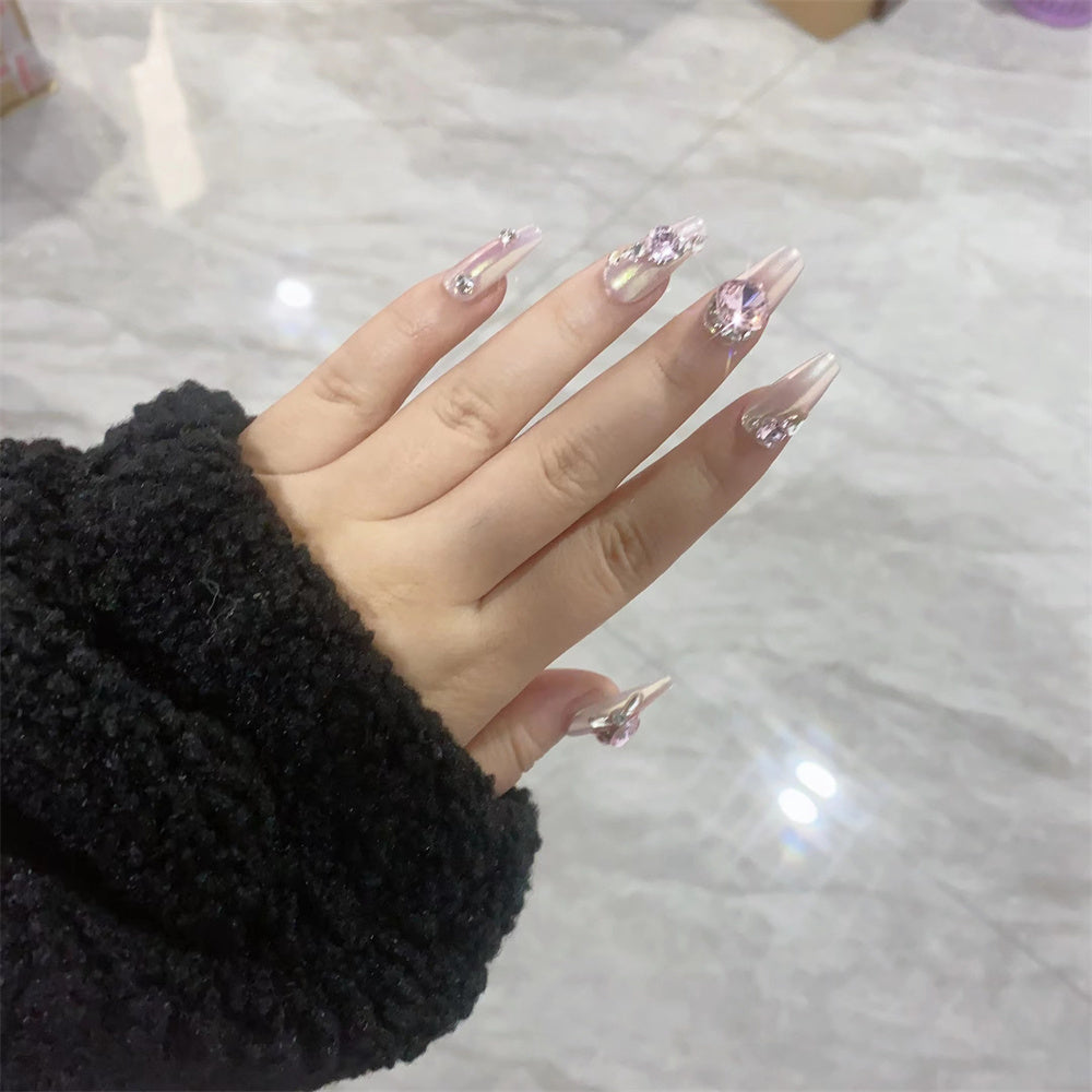 Yuan Rong False Nail Stickers Can Be Used As Princess Heap Diamonds