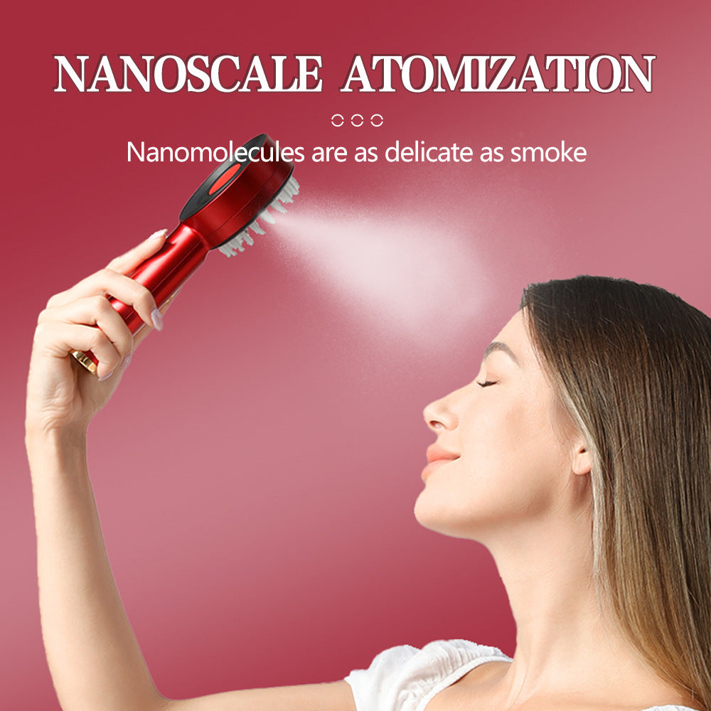 Scalp Massage Comb Red Light Hair Growth Device Nano Spray