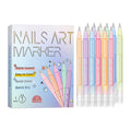 Painted Graffiti Nail Art Marker Highlighter And Outline Graffiti Pen Set