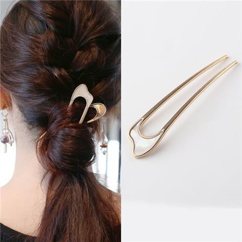Temperament Pearl Pendant Hairpin Simple Modern Net Red