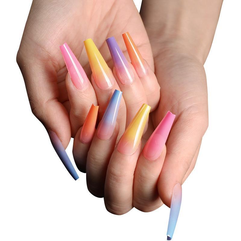New Tapered Long False Nail Plate