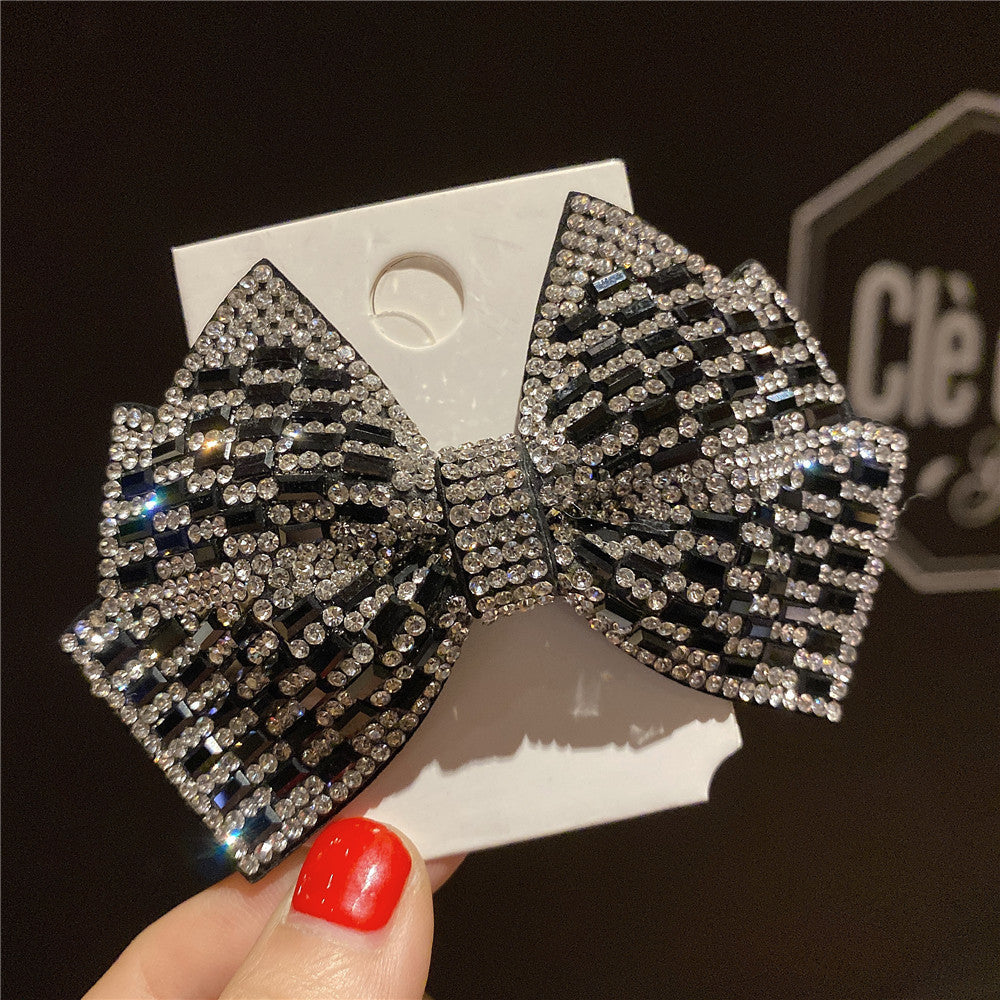 Rhinestone Super Shiny Bow Hairpin