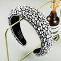 Irregular Rhinestone Wide Brim Thick Sponge Hair Accessories