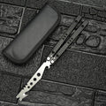 Uncut Fancy Butterfly Practice Swinging Knife Outdoor Camping Multi-function Comb Bottle Opener