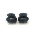 Fashionable Mini Solid-Color Hair Clip With An Elliptical Hollow Design