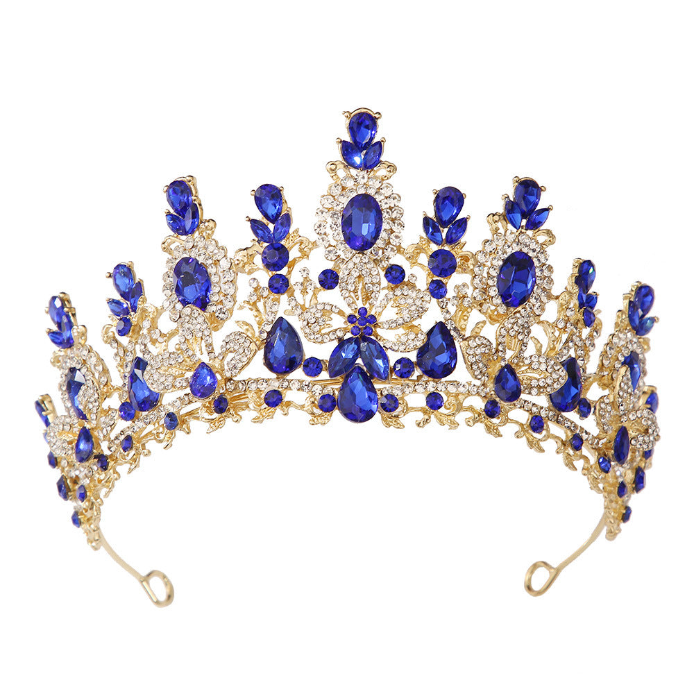 Bridal Crown Headdress Cross Wedding Dress Accessories Luxury Crystal