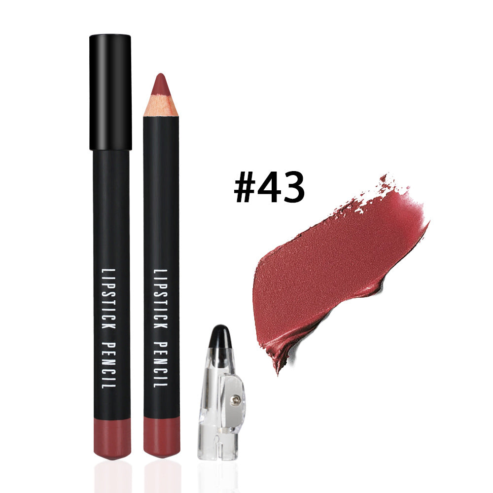 No Stain On Cup 12cm Thick Wooden Rod Lipstick