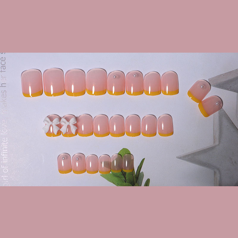 Removable Broken Diamond Bow Nail Sticker