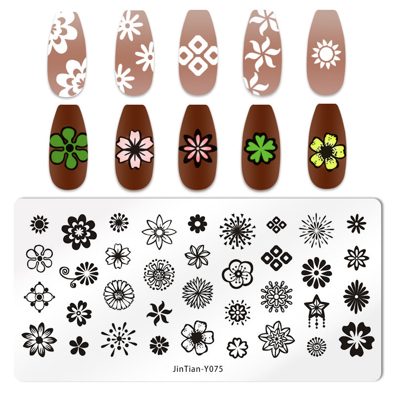 Japanese Nail Print Steel Plate