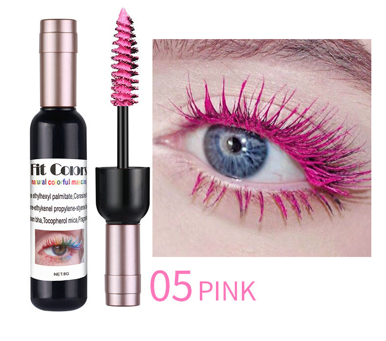 Halloween Stage Long, Thick, Wine-Red, Multi-Colored Mascara