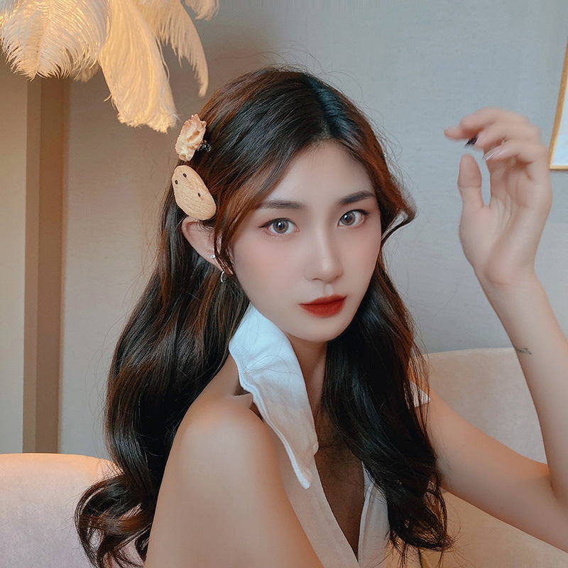 Creative Fashion Women's Cookie And Biscuit Hairpin