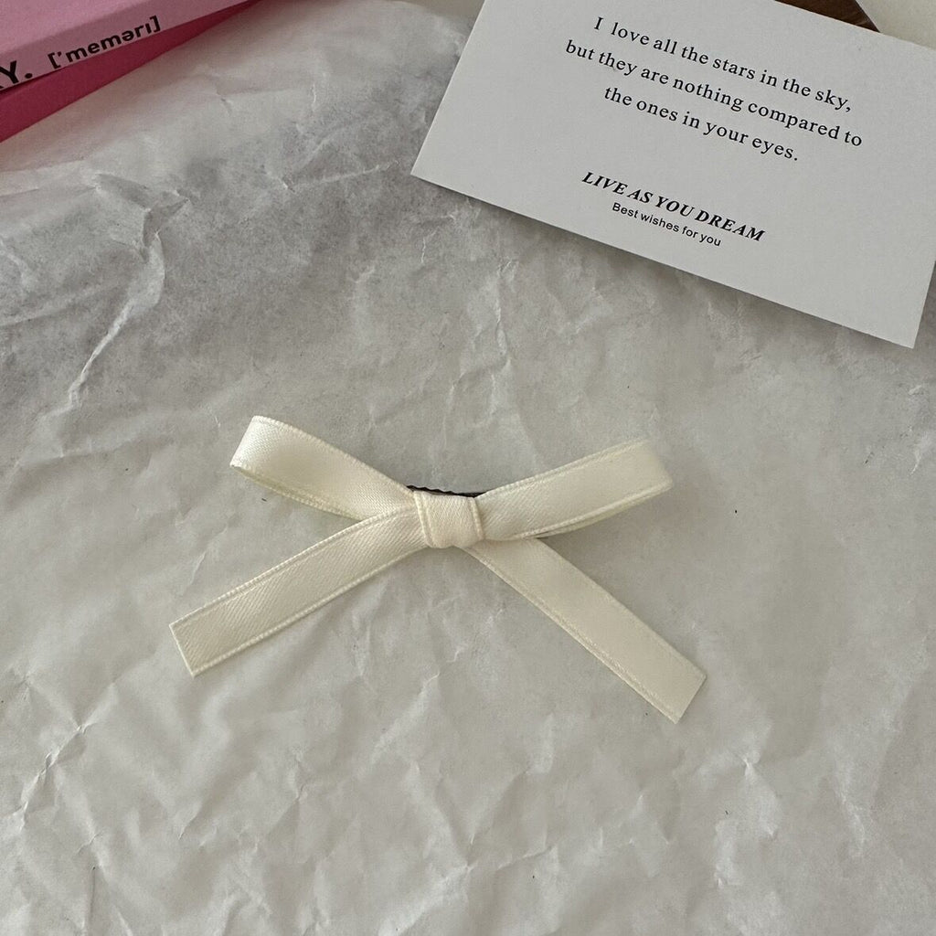Sweet Girl Bow Ribbon Barrettes