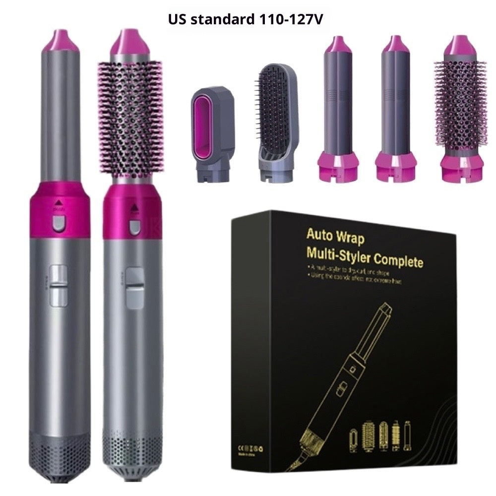 Multifunctional Five-in-one Automatic Curler Straight Comb Hair Dryer