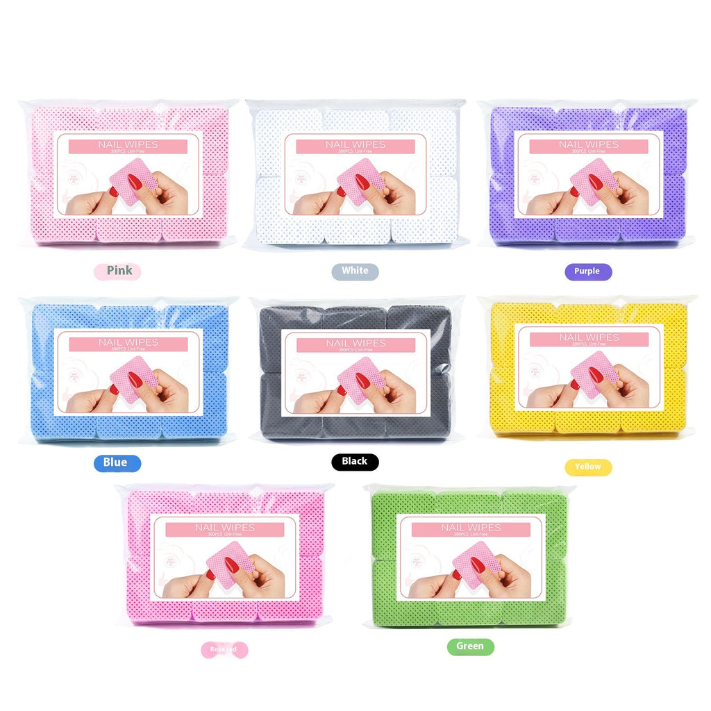 Nail Wipes Portable Home Solid Color Magic Nail Polish Removing Tissue