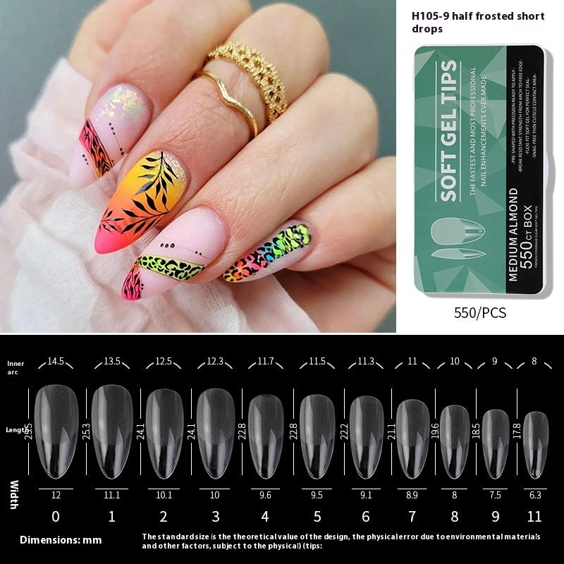 Porcelain White Box Nail Polish Ultra-thin And Scratch Free Matte soft gel tips
