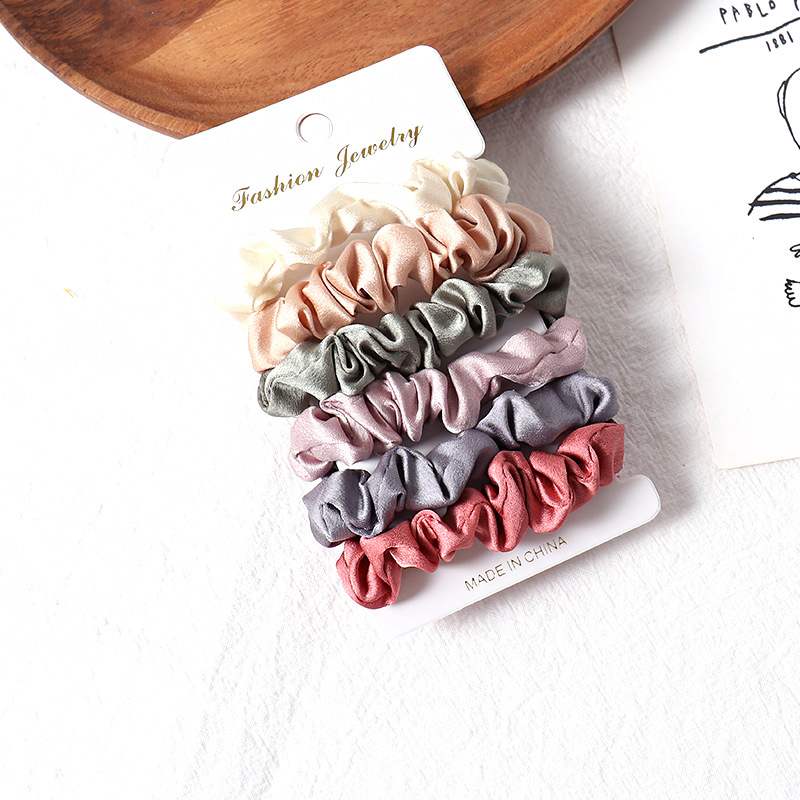 Simple fabric hair rings