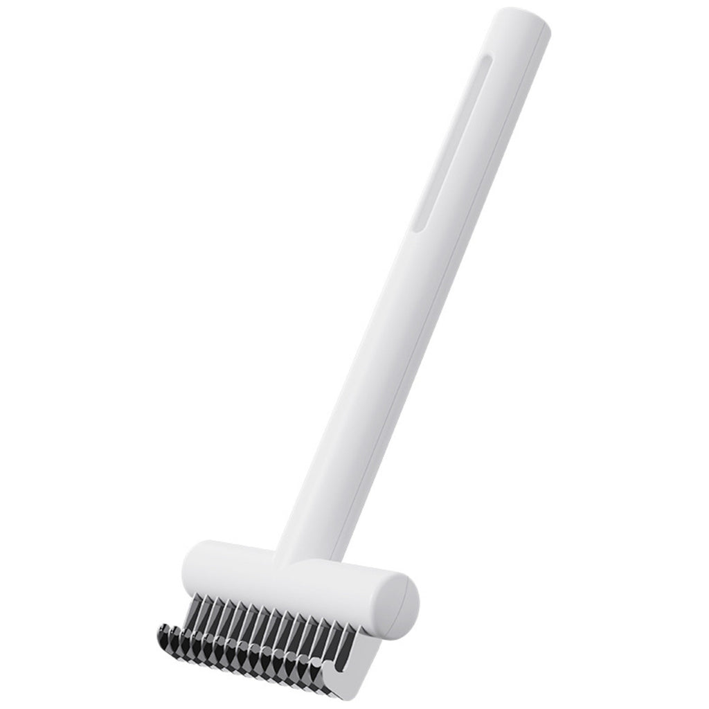 Pet Dematting Comb For Dogs And Cats, Stainless Steel Deshedding Tool With Safety Rounded Edges, Professional Undercoat Rake For Removing Mats Tangles And Loose Hair, 7cm Wide Ergonomic Grooming Brush