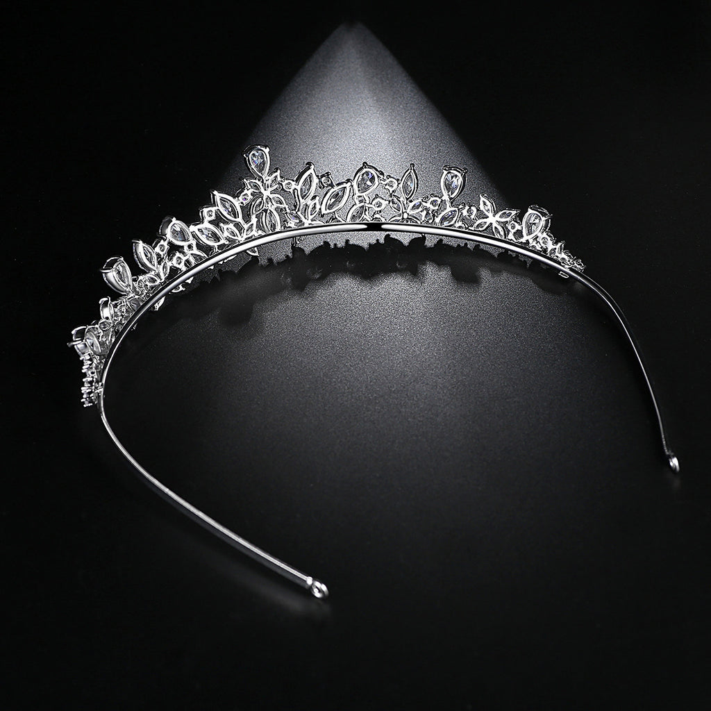Copper Inlaid Zircon Fashion Temperament Bride Simple Hairband