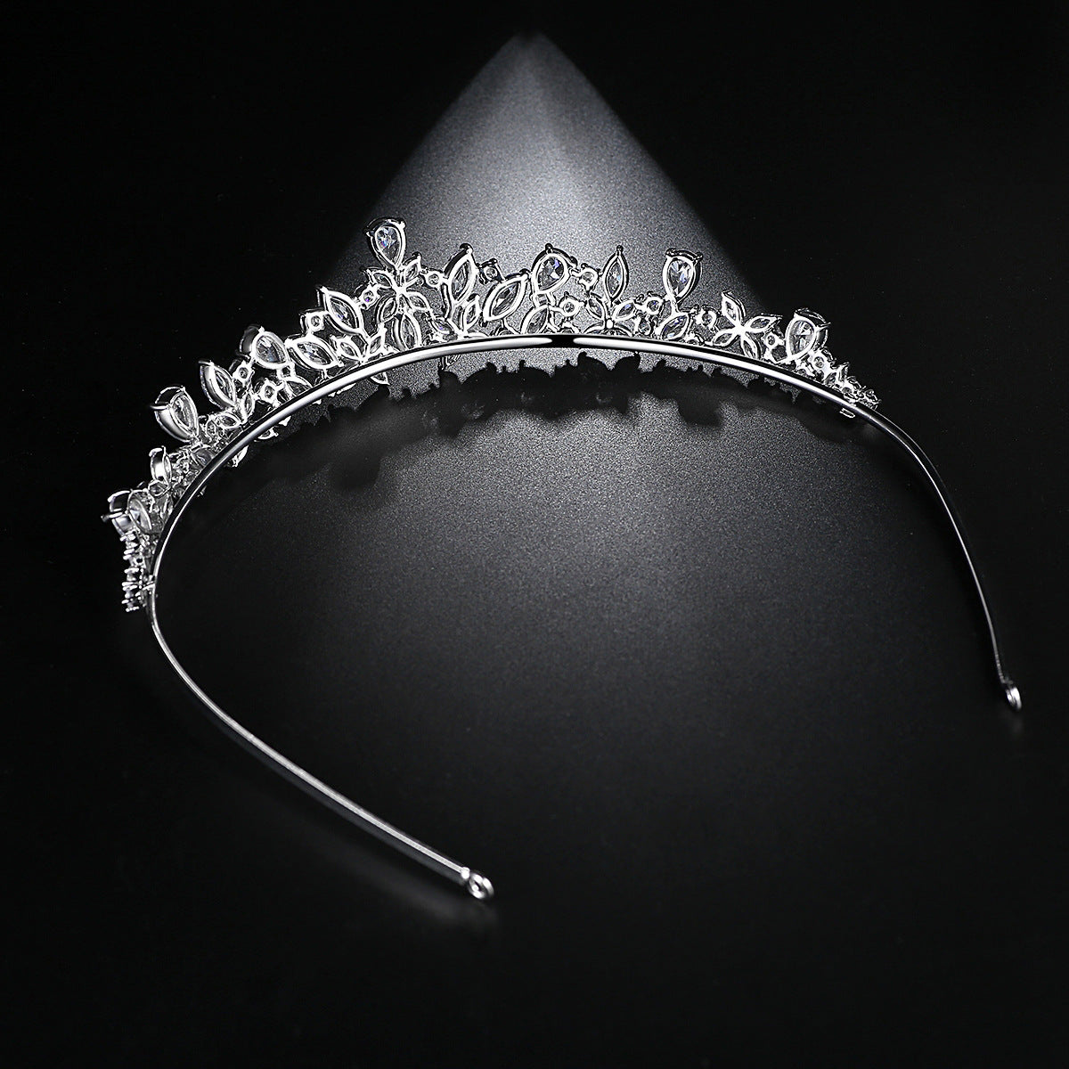 Copper Inlaid Zircon Fashion Temperament Bride Simple Hairband
