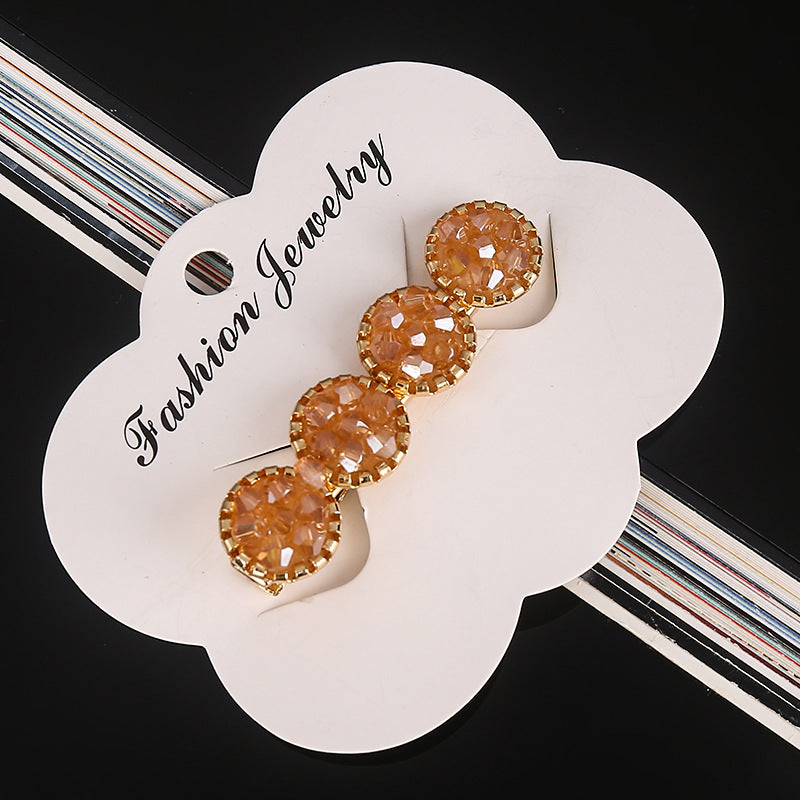 Rhinestone alloy word clip
