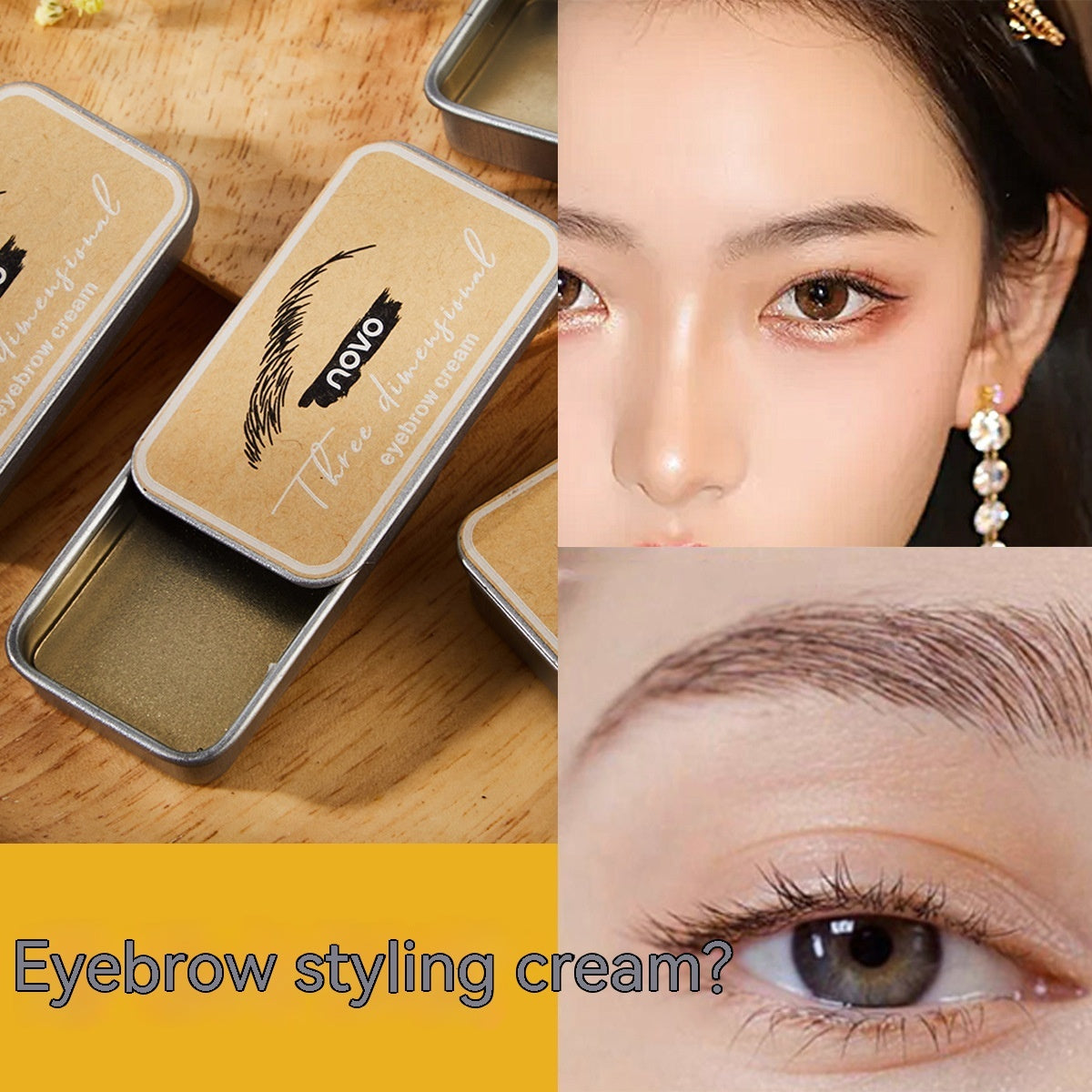 Natural Dense Three-dimensional Eyebrow Shaping Cream
