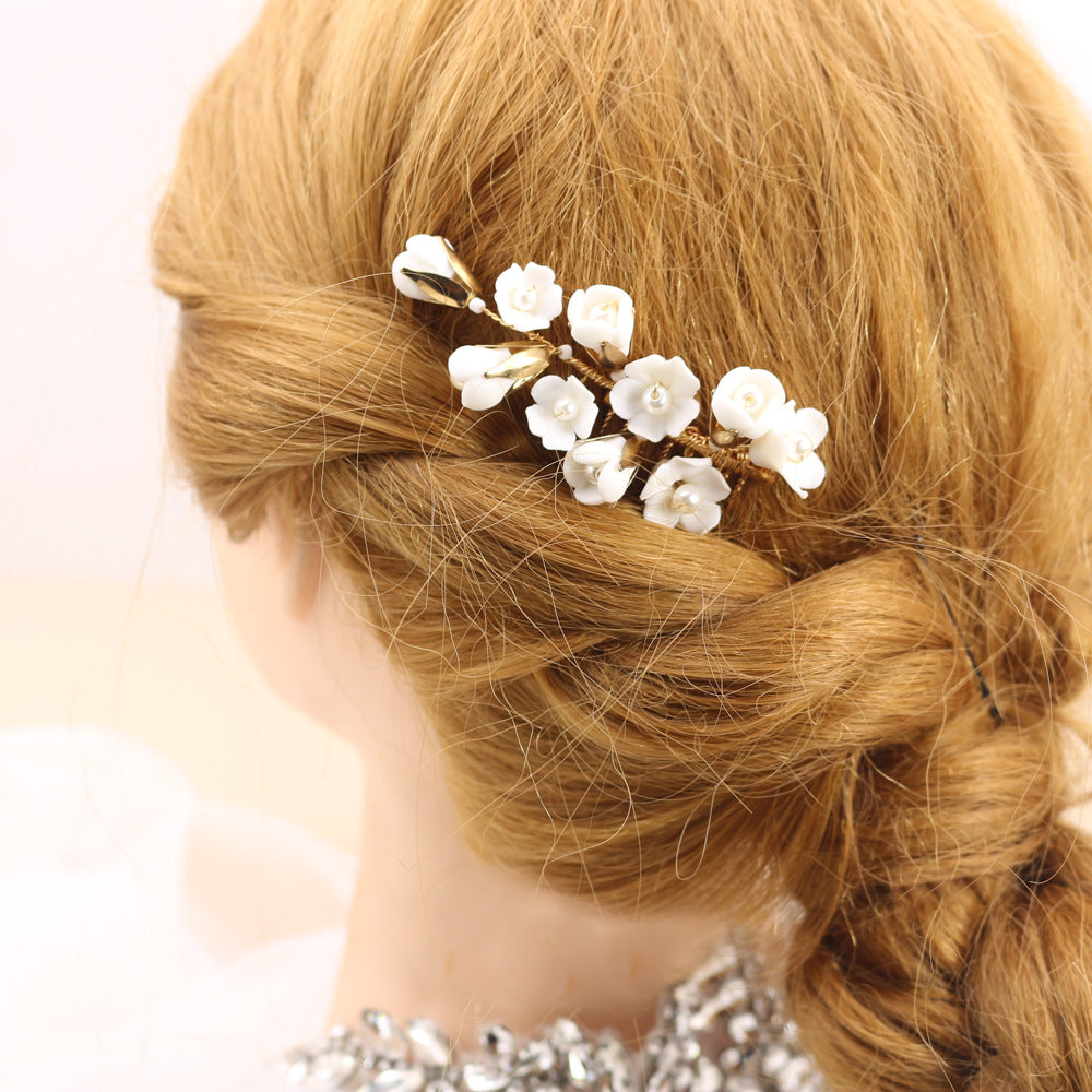 Handmade Pearl Bridal Hair Comb
