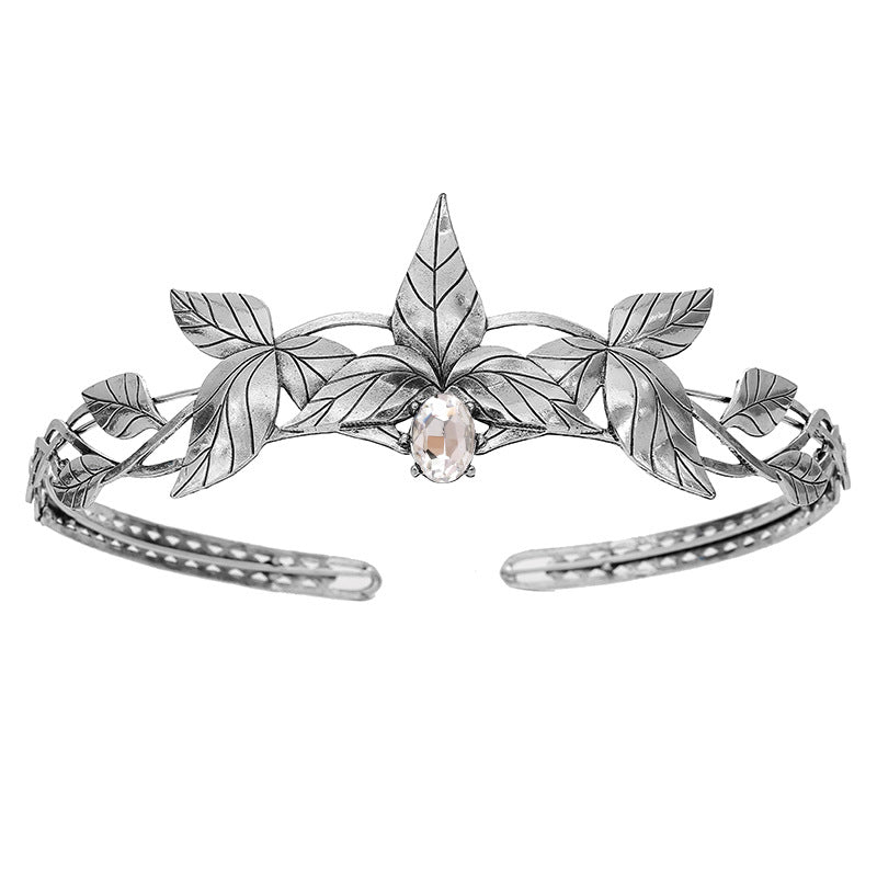 Greek Goddess Forehead Ornament Rhinestone Wedding Headdress Alloy Colorful Crystals