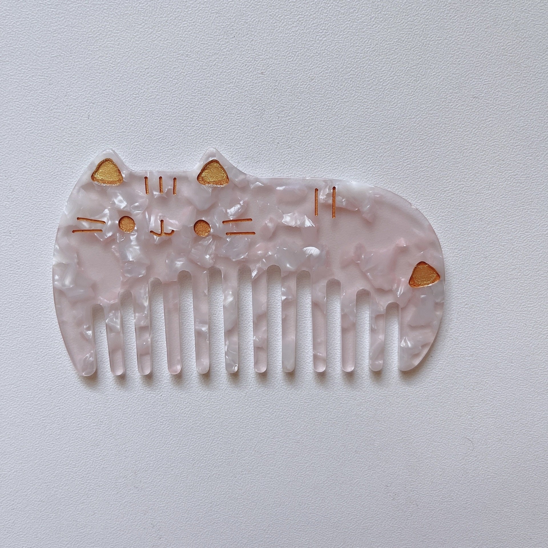 Retro Acetate Portable Cute Cat Comb