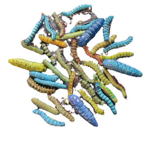 Eccentric And Creative Caterpillar Hair Clip Set