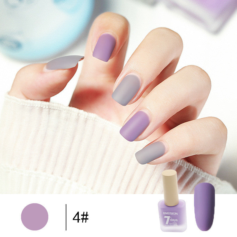 Bmision Frosted No-baking Quick-drying Nude Matte Nail Polish