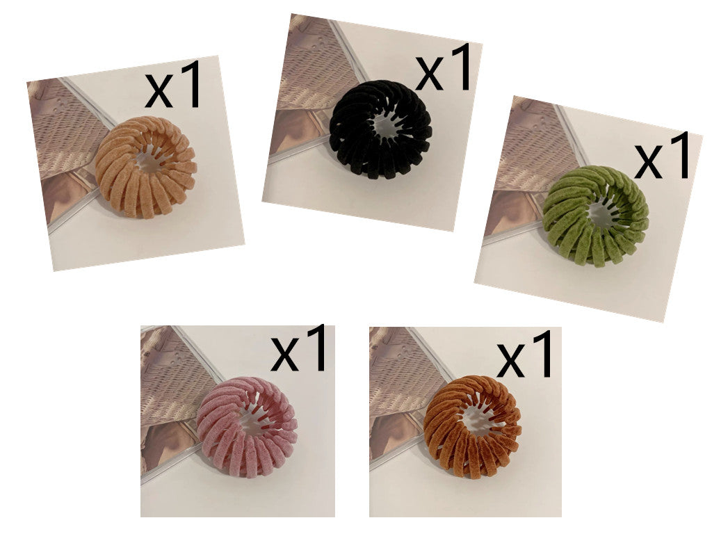 Maruko Hair Ornaments Bird's Nest Hair Tie Lazy Hairpin