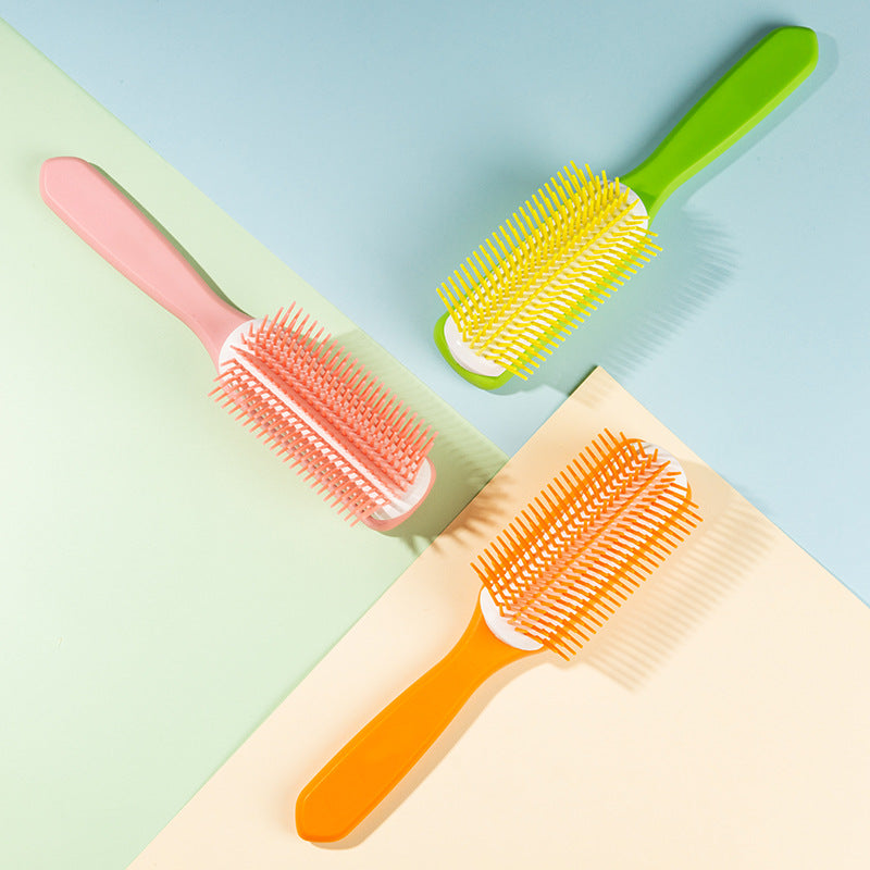 Fluffy Nine-row Ribs Straight Comb