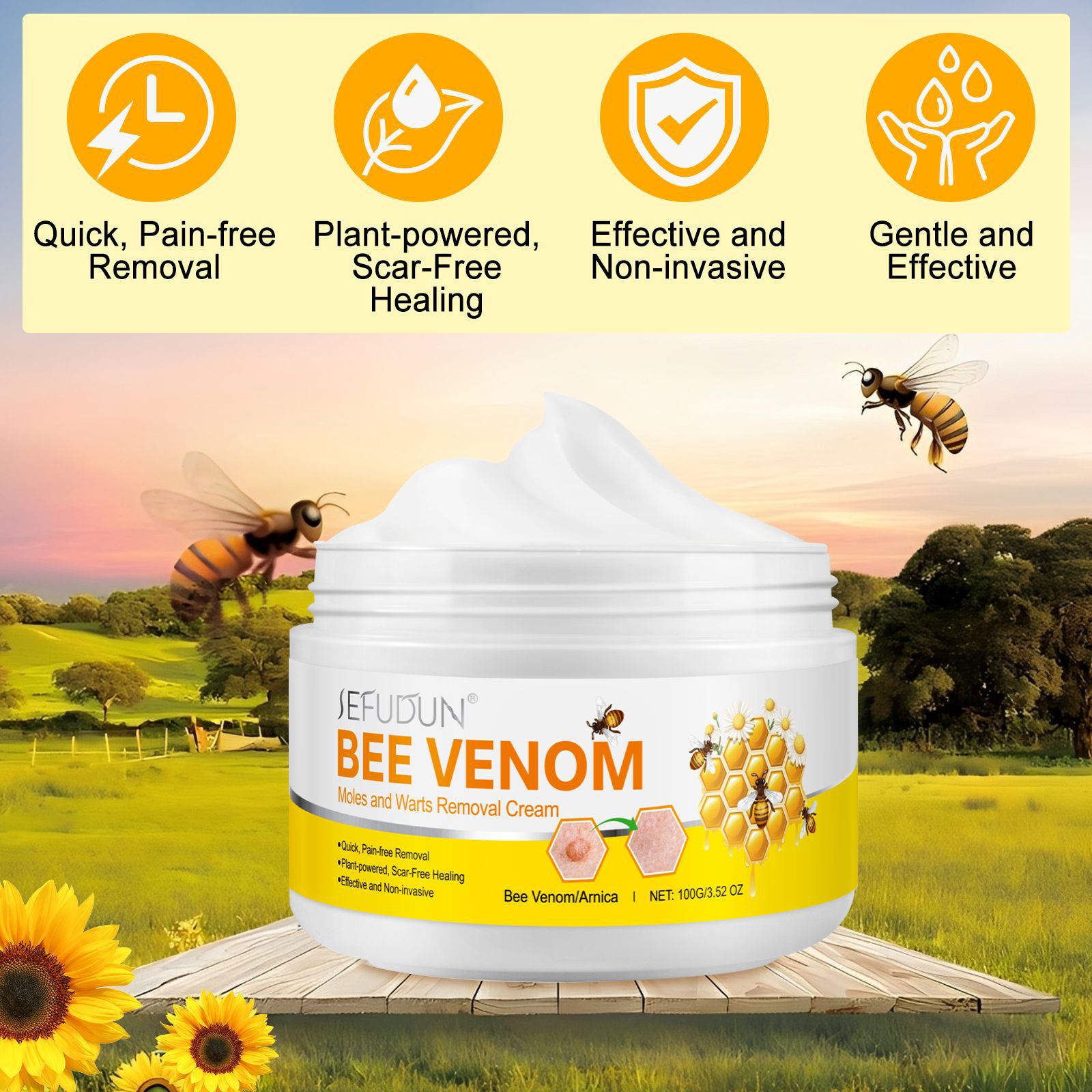 Exfoliating Smooth Skin Moles Wart Cream