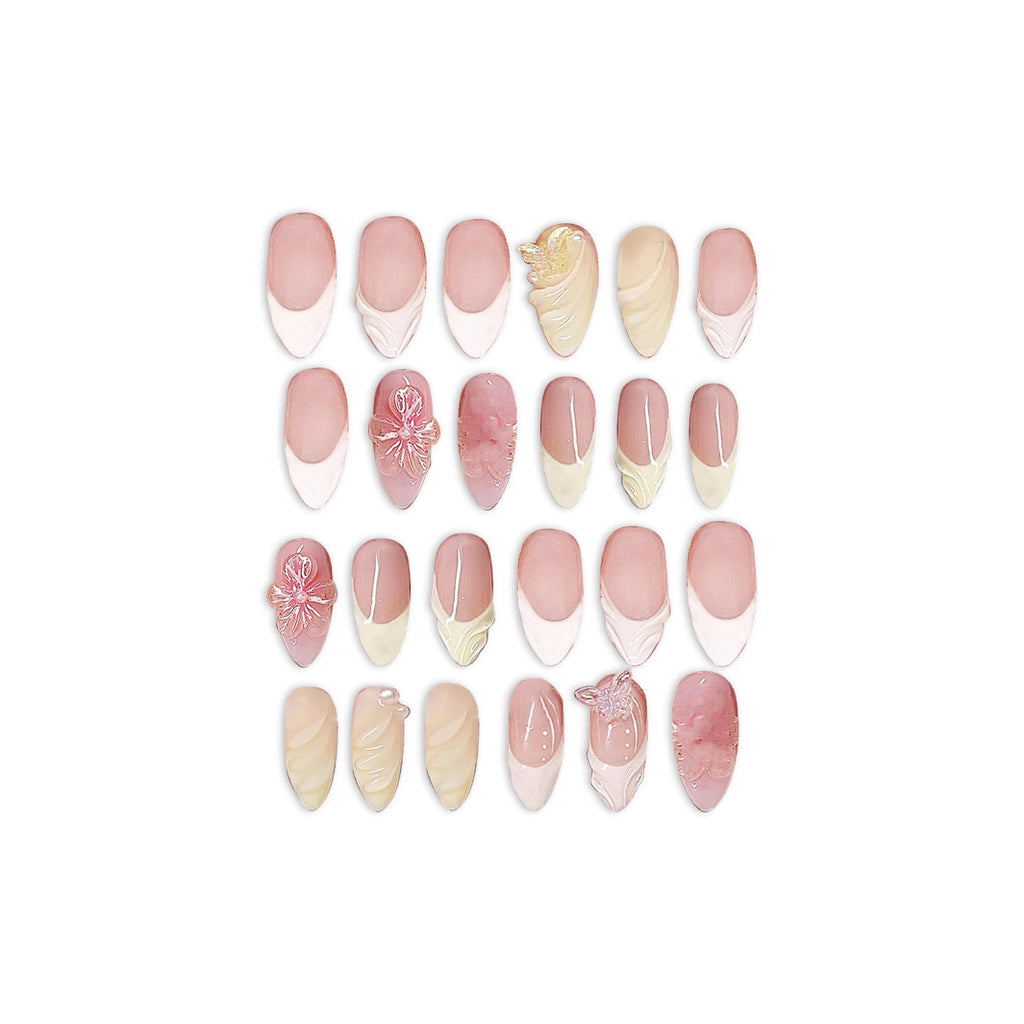 Hot Selling Leopard Nail Art Handmade Almond Short