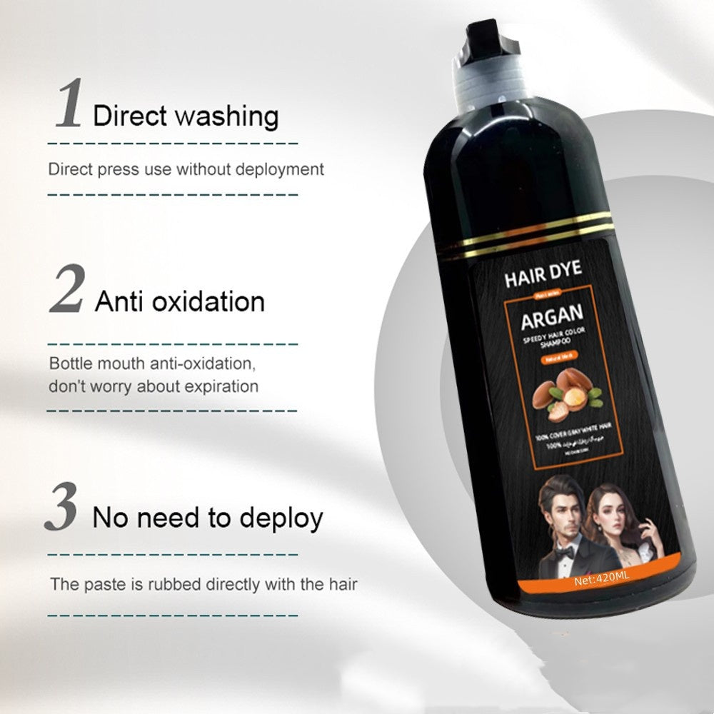 Hair Color Cream Bubble Black Dyed