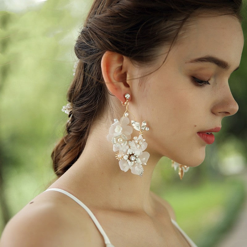 Handmade Hairpin Earrings And Comb Combination