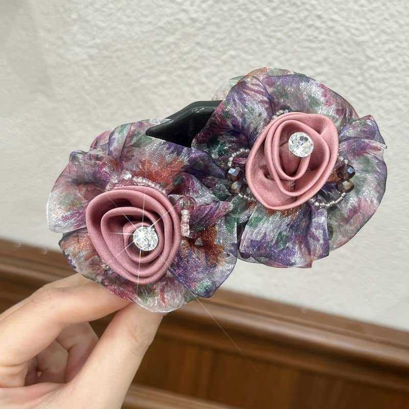 High-grade Flower Ponytail Clip Temperament Updo
