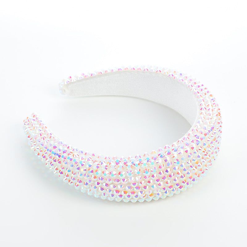 Baroque Sparkling Full RhinestoneWide-edged Headdress