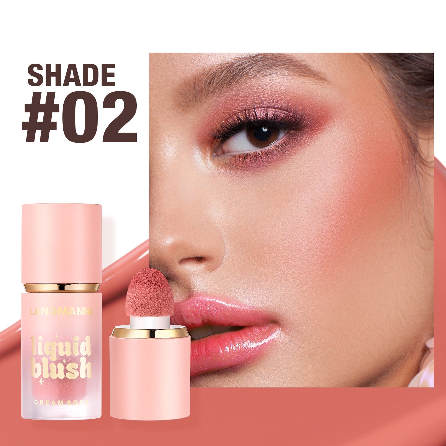 Langmanni Liquid Blush Facial Makeup Repair