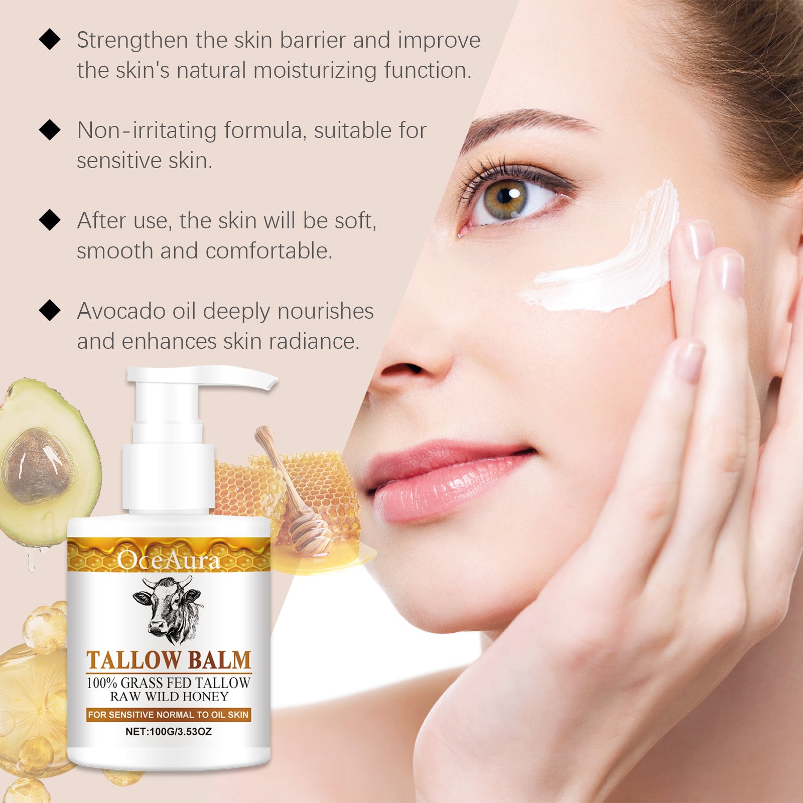 Honey Butter Moisturizing Cream Dry Skin