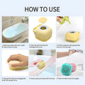 Soft Silicone Bath Brushes With Hooks (Pack Of 1)