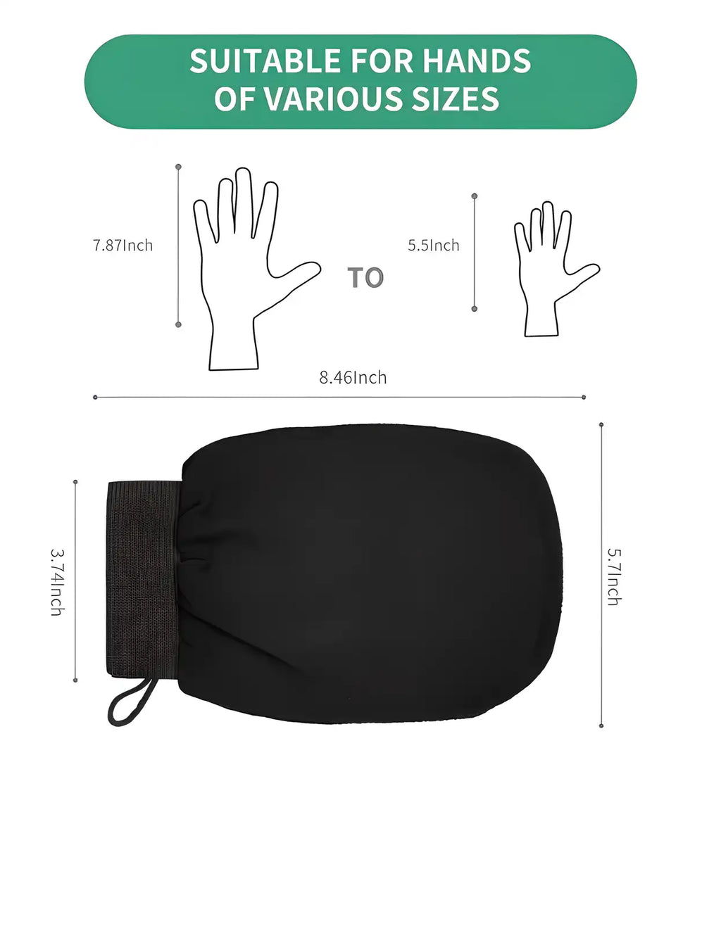Glove Bathing Essential, Used To Remove Dead Skin