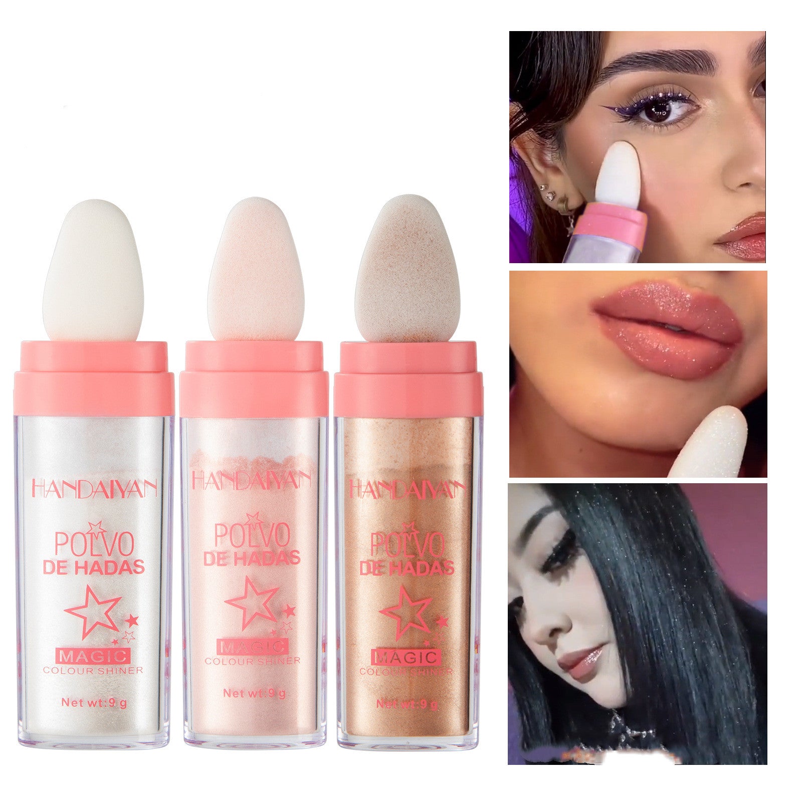 Handaiyan Fairy Highlight Pat Full Body Highlight Brightening Natural Three-dimensional Repair Blush Cross-border Makeup Supply