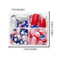 Wear Nail Finished American Five-pointed Star Independence Day Combination
